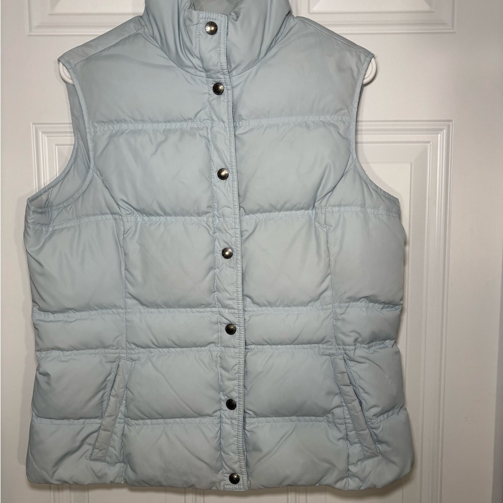 Lands' End Women's Sky Blue Puffer Vest